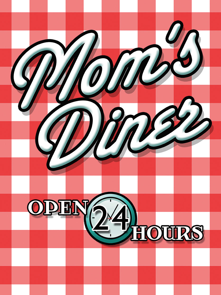 Moms Diner Red Checkered