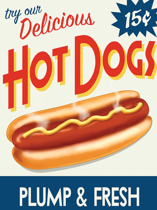 Hot Dogs Delicious Canvas Print