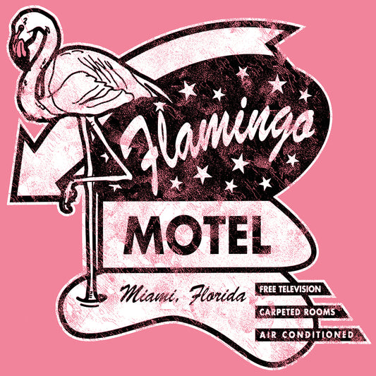 Flamingo Motel Canvas Print