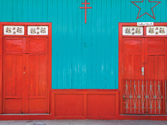 Red Doors Canvas Print
