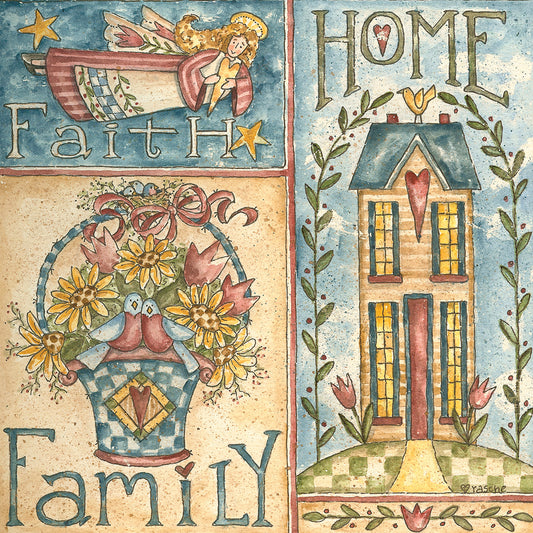Faith - Family - Home Canvas Print