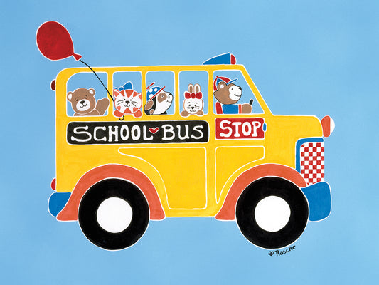 Off To School Canvas Print