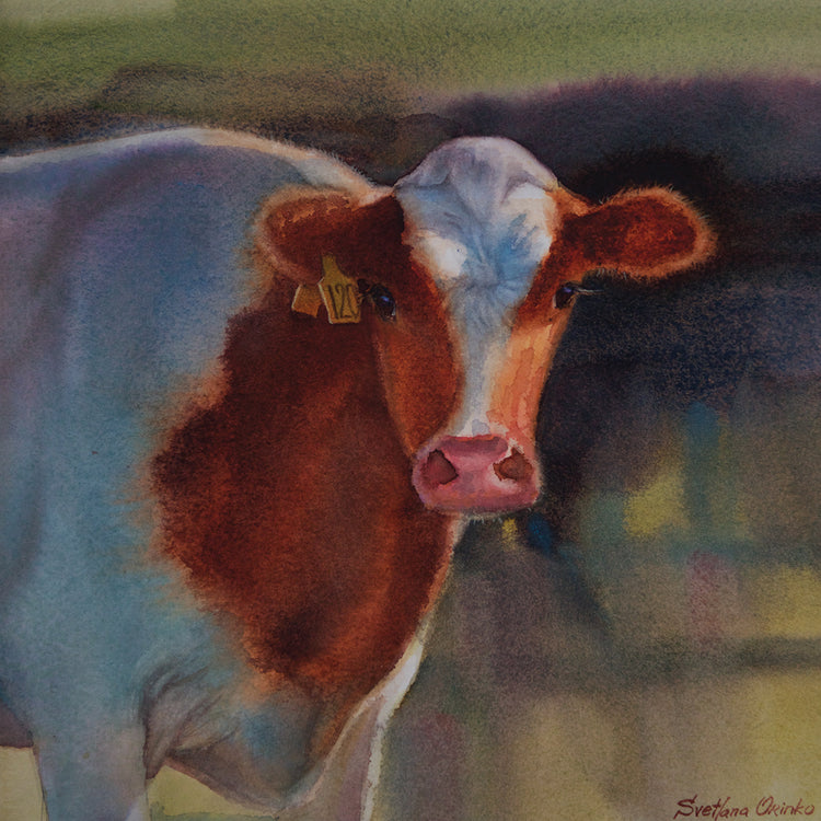 Arte de la lona de la vaca