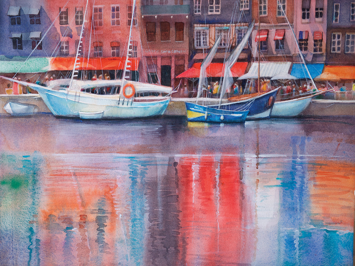 Lienzo Honfleur Le Vieux Port