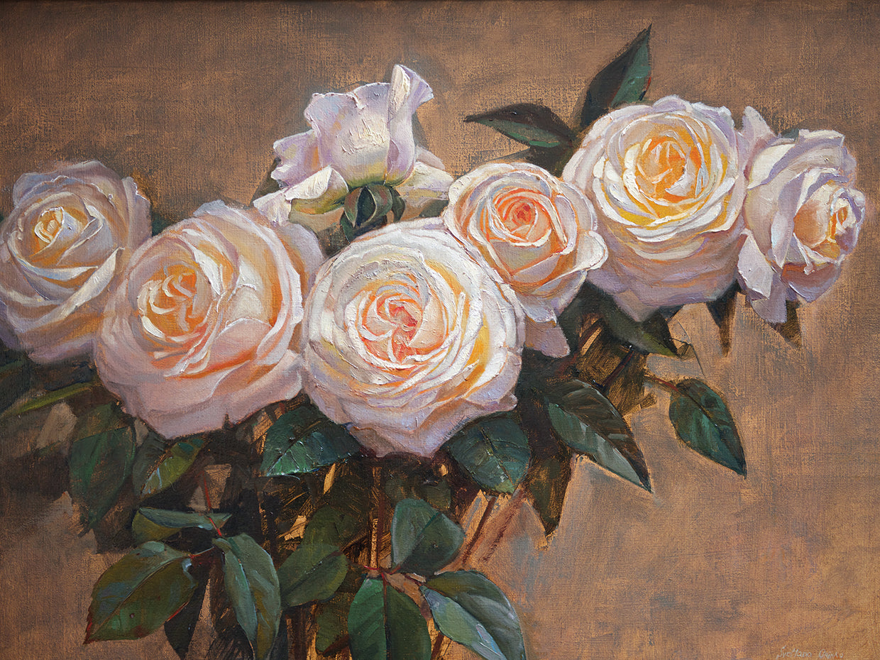 Rosas Paul Holmes Arte de la lona