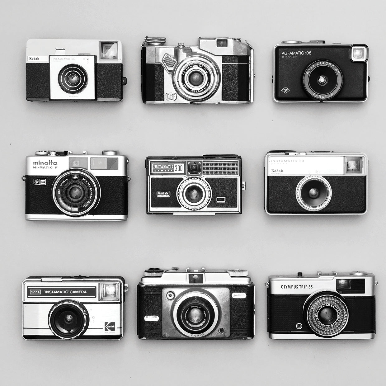 Set of 9 Antique Cameras
