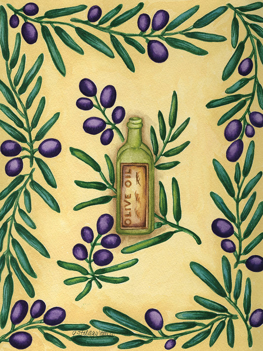 Olive Oil English Canvas Art