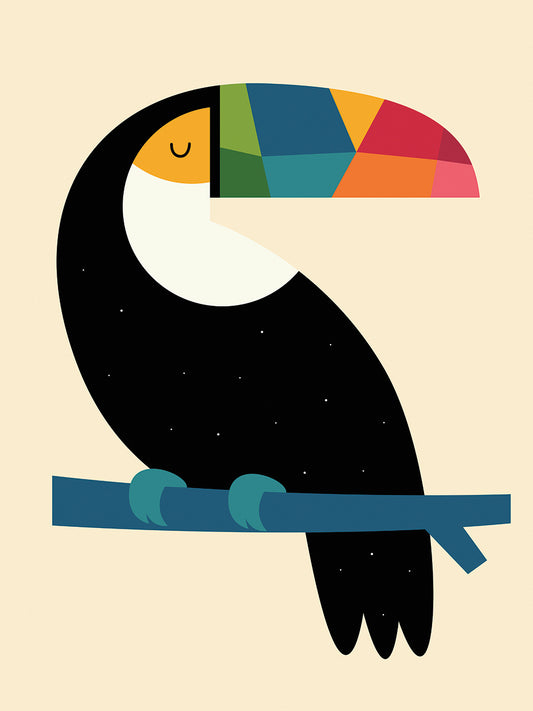 Rainbow Toucan Canvas Art