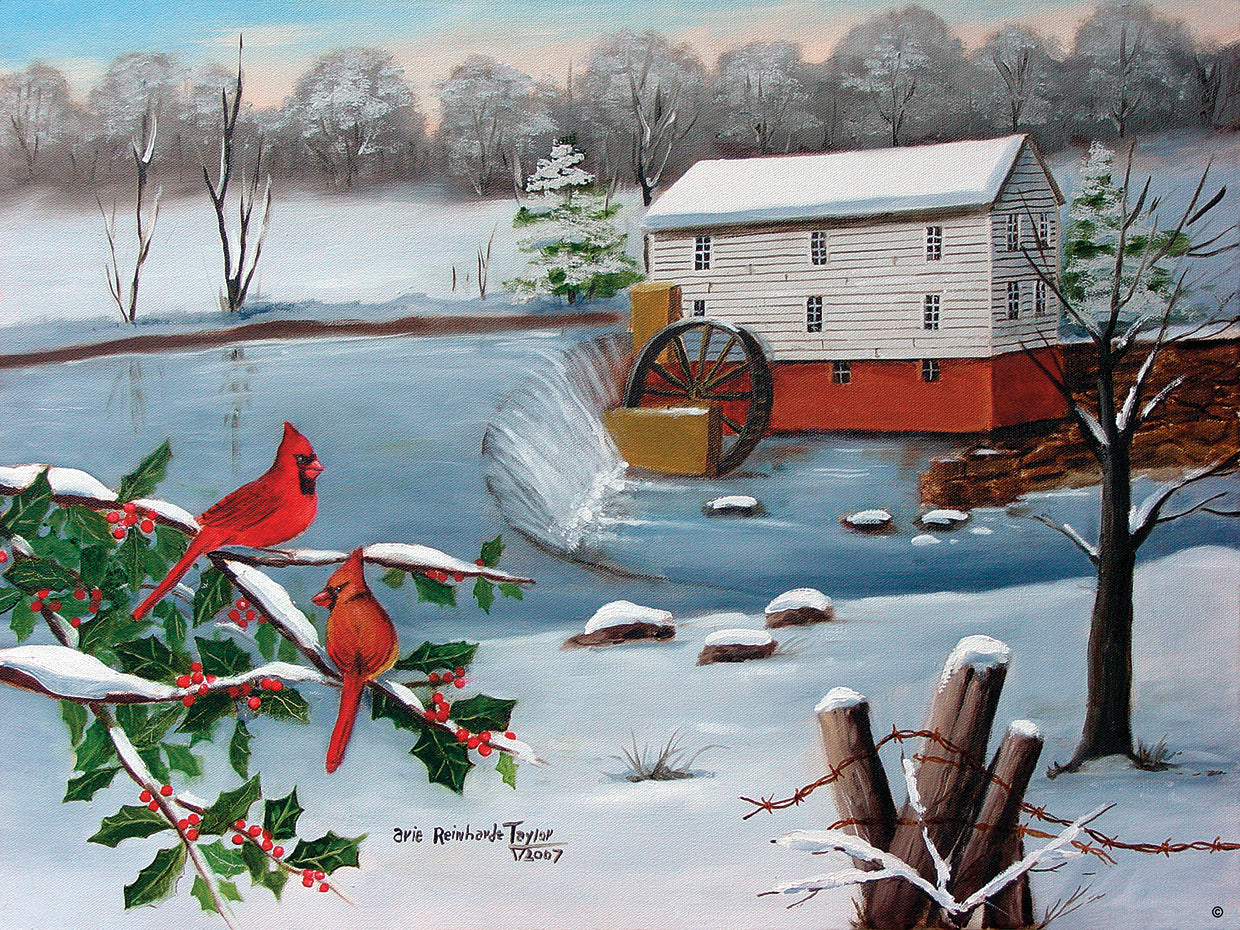 Murray's Mill in The Snow