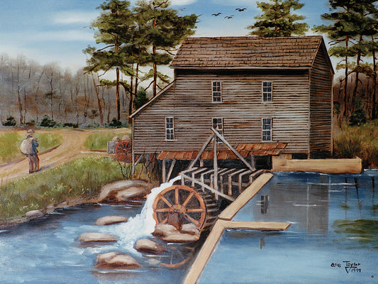 Howard's Creek Mill 1930s Canvas Art