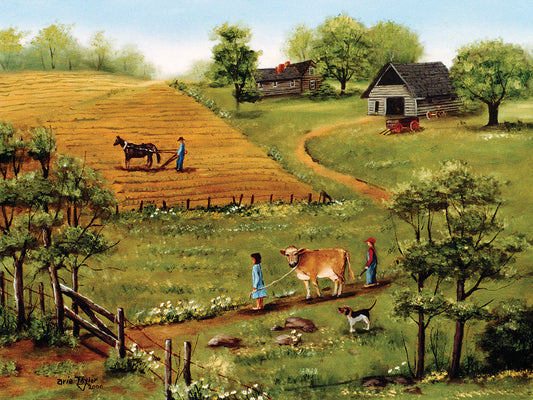 Out to Pasture Canvas Art