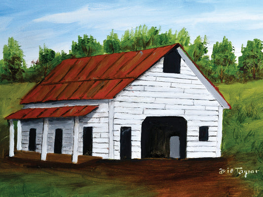 White Barn 1 Canvas Art