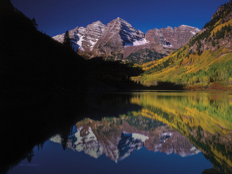 Majestuosidad otoñal en Maroon Bells Lienzo