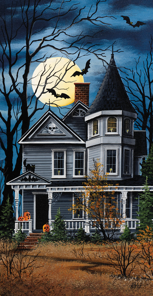 House on Halloween Canvas Print