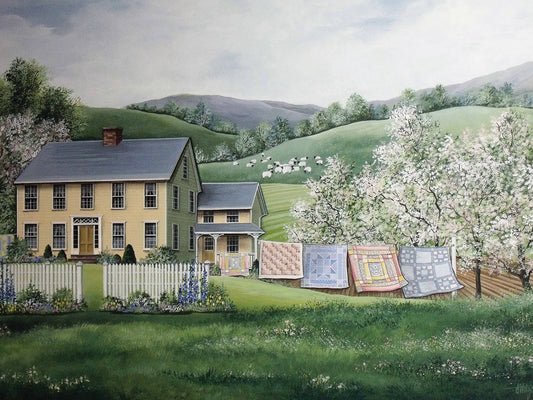 Spring House Canvas Art