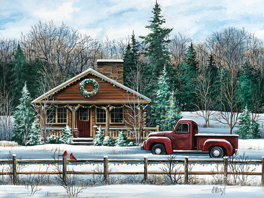 Country Christmas Canvas Art