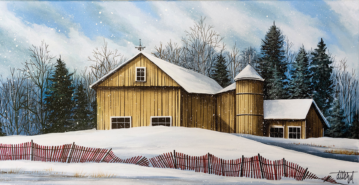 Yellow Barn Winter
