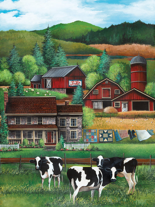 Country Cows N'Crows Canvas Art