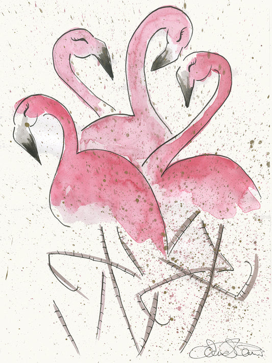 4 Flamingos