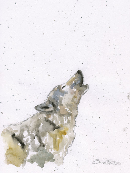 Wolf Howl Canvas Art