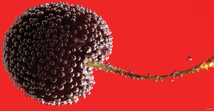 Cherry with Wate Drops