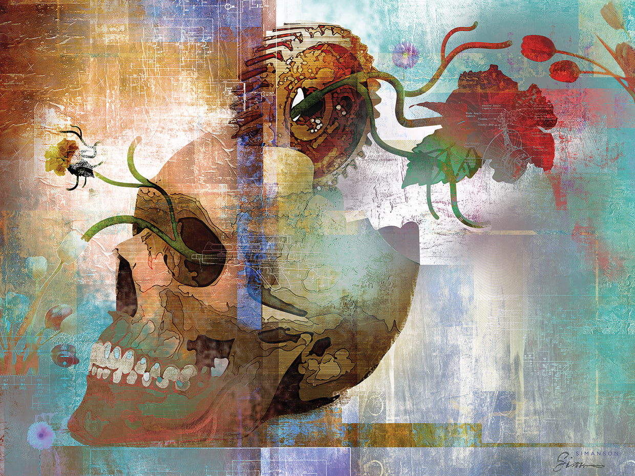 Arte de la lona de Skulliage