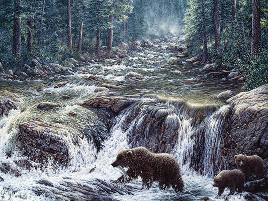 Bear Crossing Canvas Art