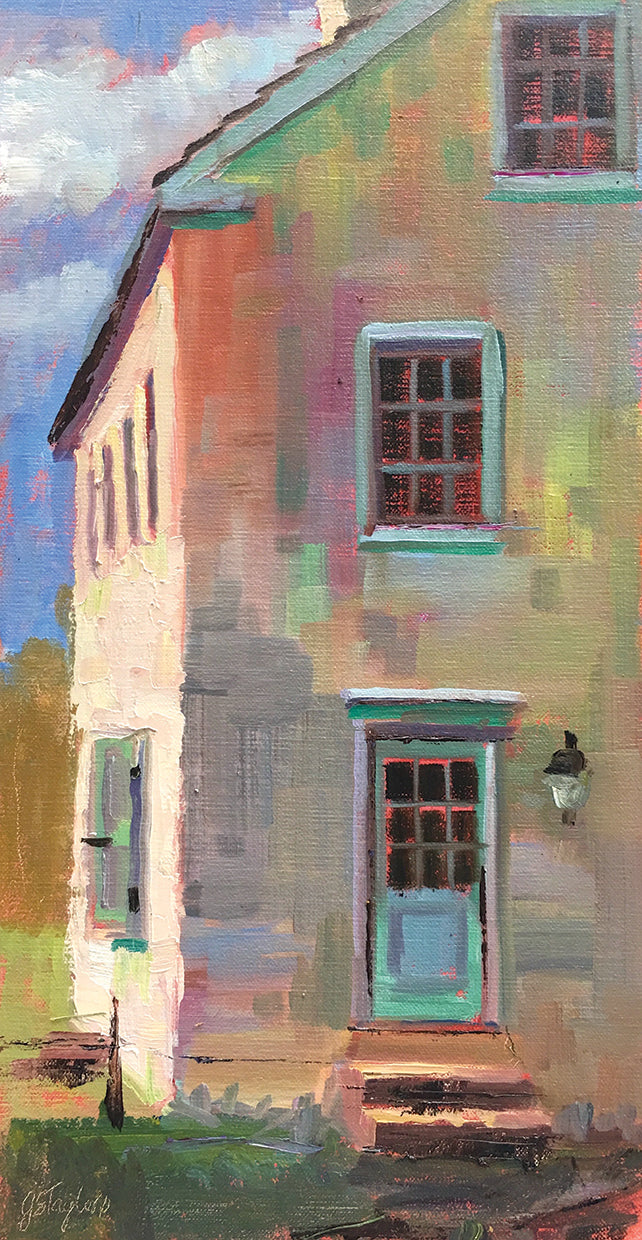 Next Door by Jennifer Stottle Taylor - highest quality handcrafted wall art work on large canvas & framed canvas prints