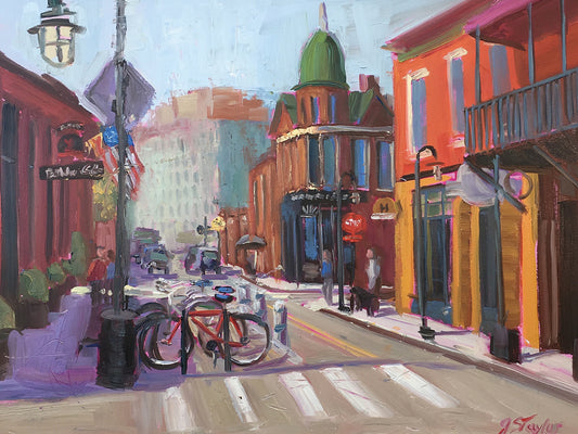 Old Town by Jennifer Stottle Taylor - highest quality handcrafted wall art work on large canvas & framed canvas prints