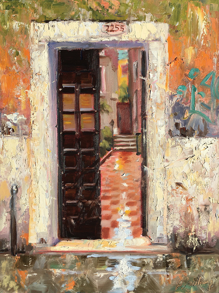 Reprieve from the Rain by Jennifer Stottle Taylor - best quality handcrafted wall art work on large canvas & framed canvas prints