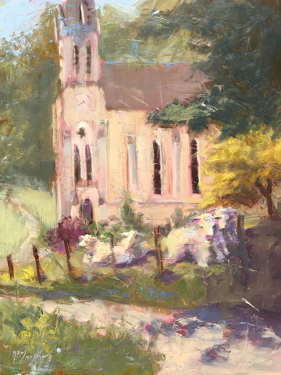 Sunday Worship by Jennifer Stottle Taylor - top quality wall art work on large canvas & framed canvas prints