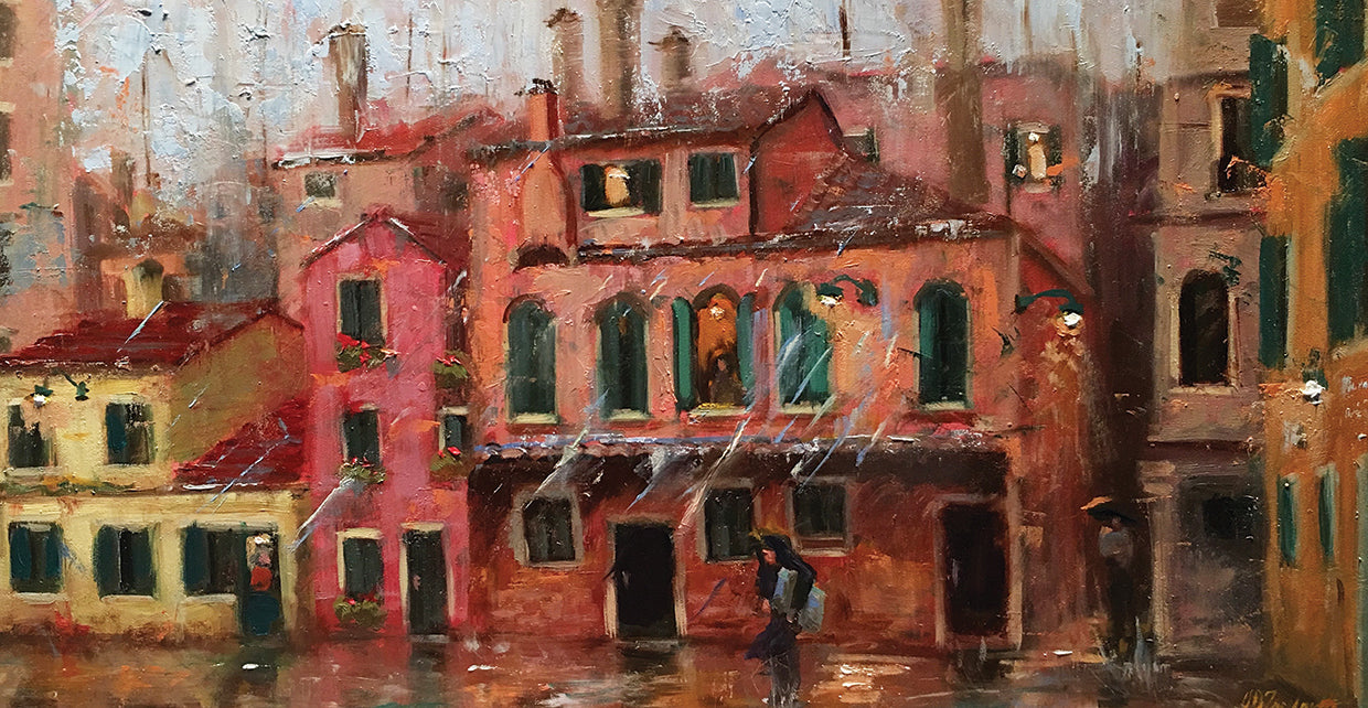 The Delivery by Jennifer Stottle Taylor - handcrafted wall art work on large canvas & framed canvas prints, made to order