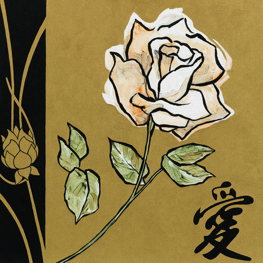Asian Rose Canvas Art