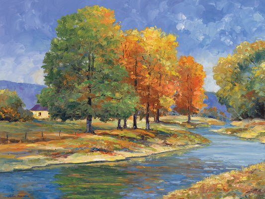 New England Autumn Canvas Art