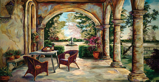 Oasis In The Garden Canvas Art