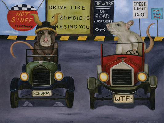 Rat Race #4 Canvas Art
