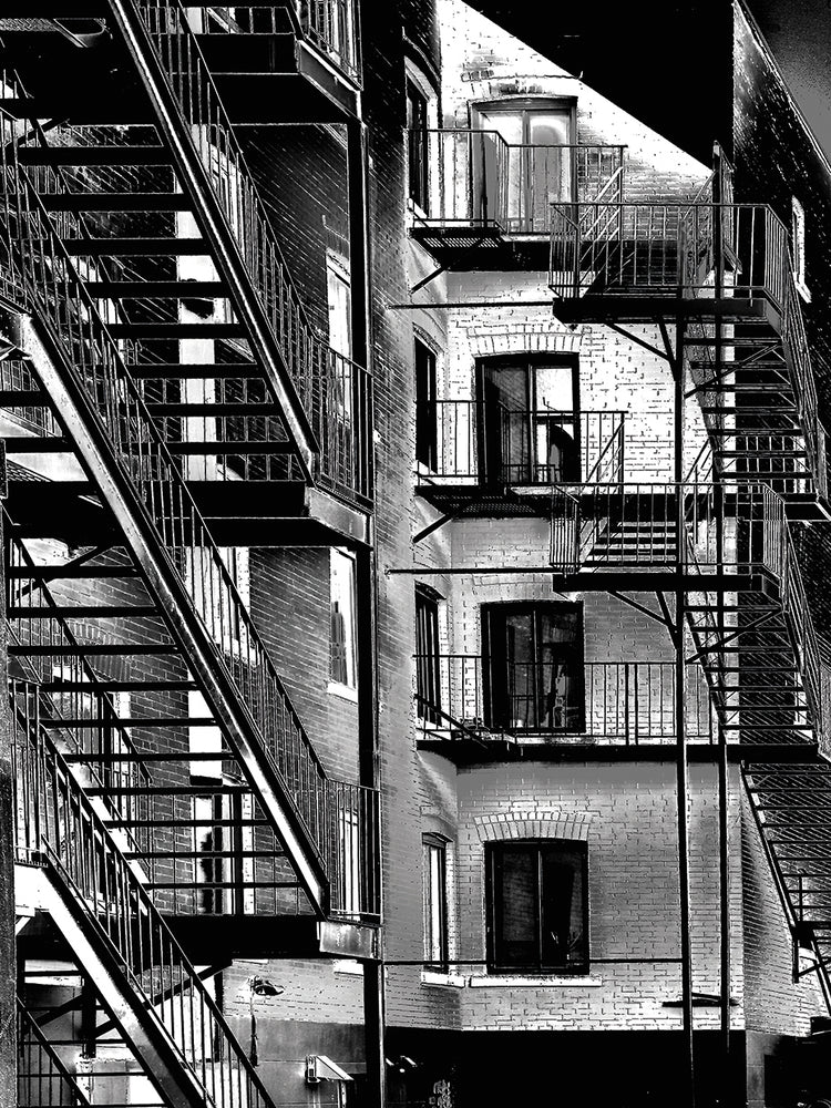 Fire Stairs B&W