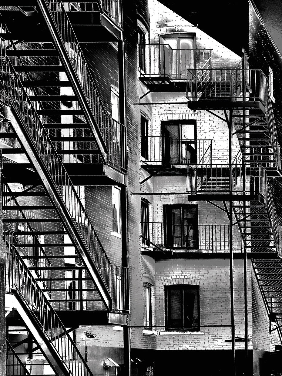 Fire Stairs B&W