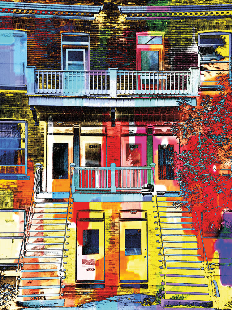 Arte de la lona del apartamento de Colorflu