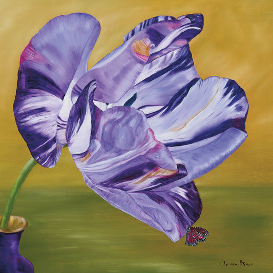 Blue Lady Virus Tulip Canvas Art
