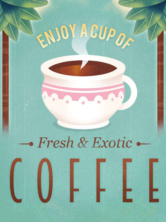 Coffee Exotic Canvas Print