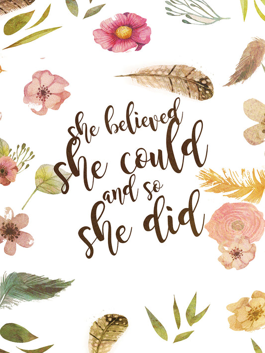 She Believed Canvas Print