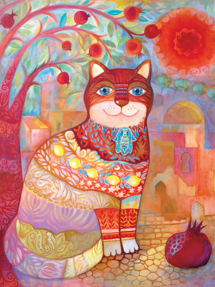 Cat With Pomegranate