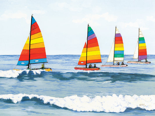 Sail Colors Canvas Art