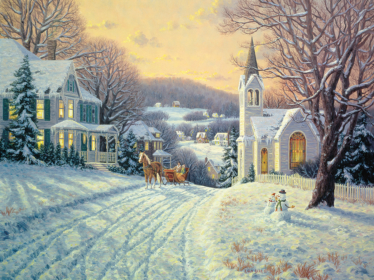 Sleigh Ride At Dusk