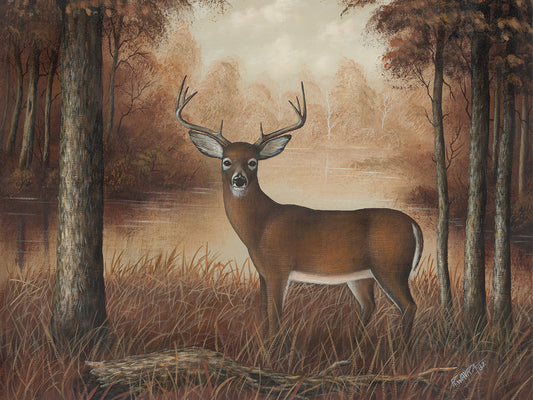 Autumn Buck Canvas Art