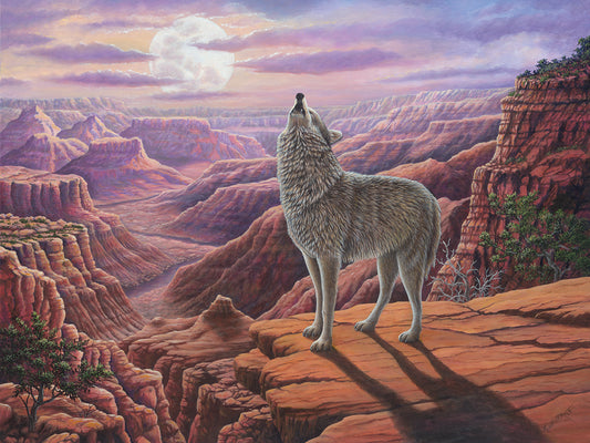 Howling Wolf Canvas Art