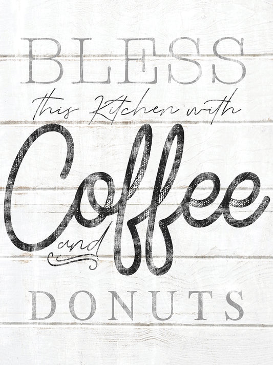 Bless This Kitchen With Coffee and Donuts Canvas Print
