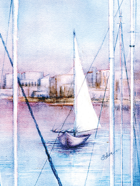 Sailing Into Harbor Canvas Art