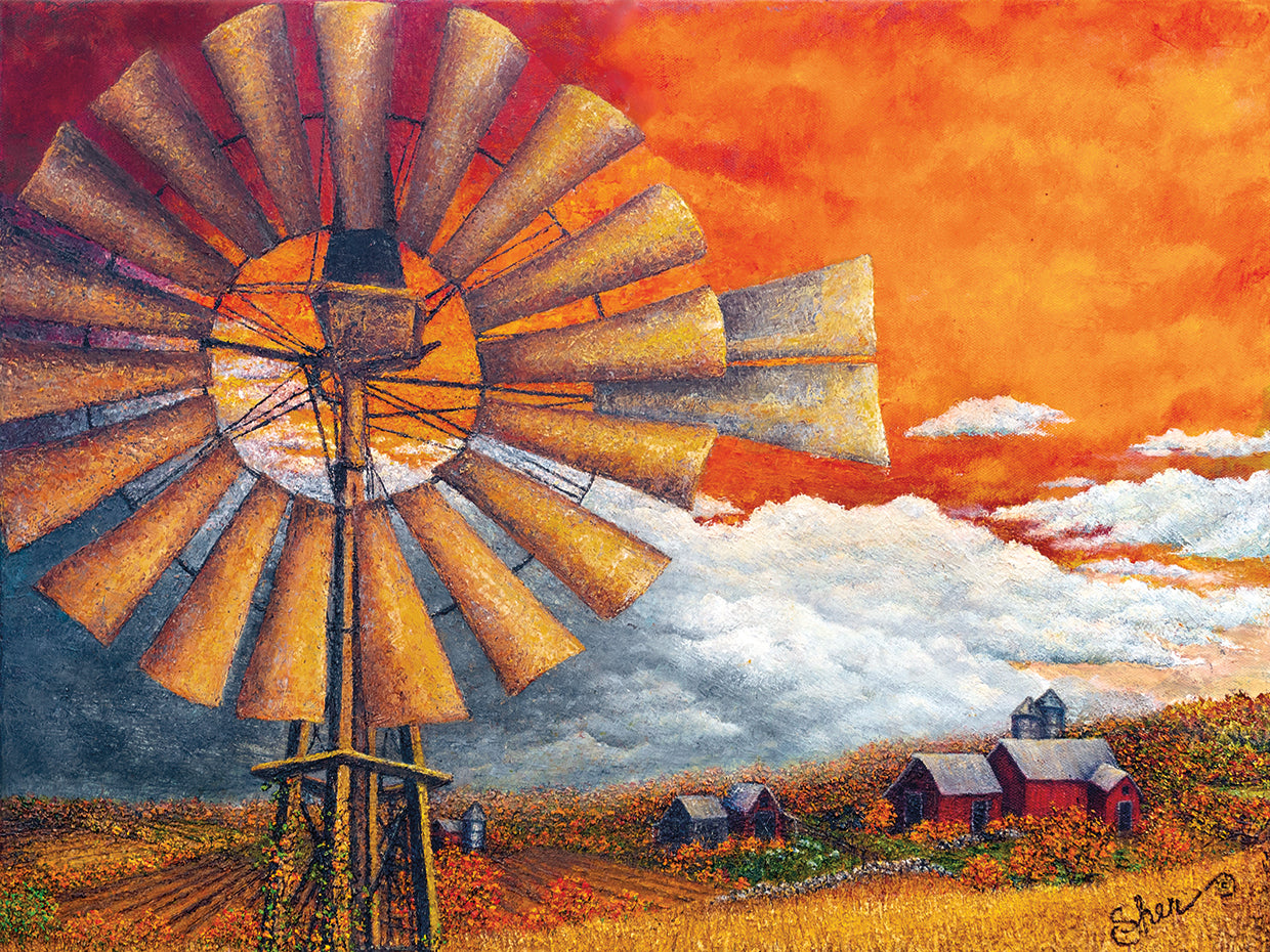 Standing Tall in the Autumn Sky